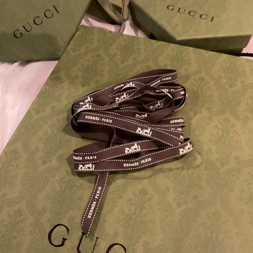 Hermes ribbon Hermes gifting ribbon hair ribbon authentic Hermes Paris ribbon
